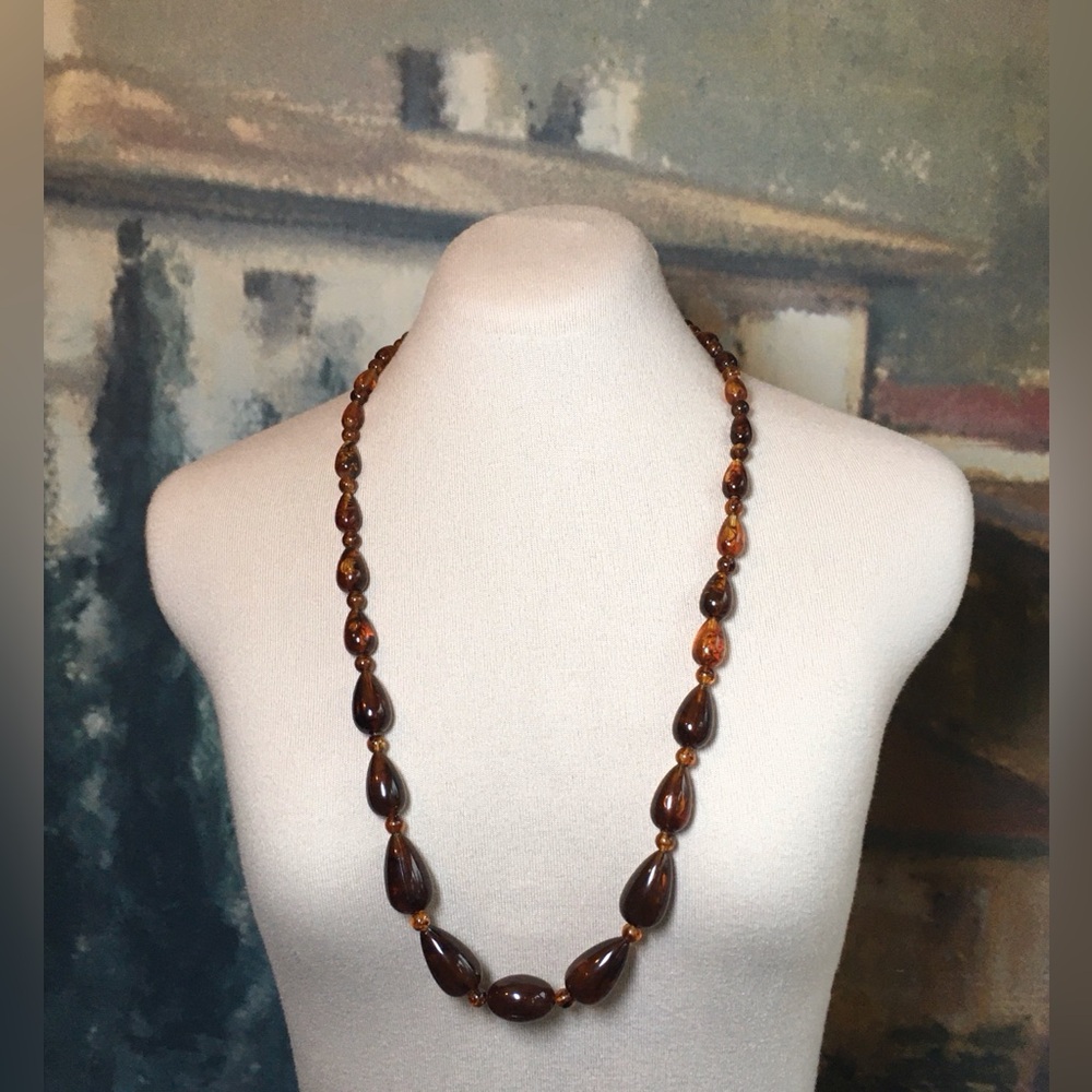 Classic Brown Bead Necklace - Elegant Women’s Jewelry